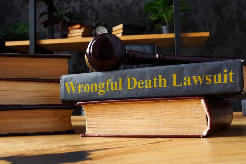 Pile of books and Wrongful death lawsuit